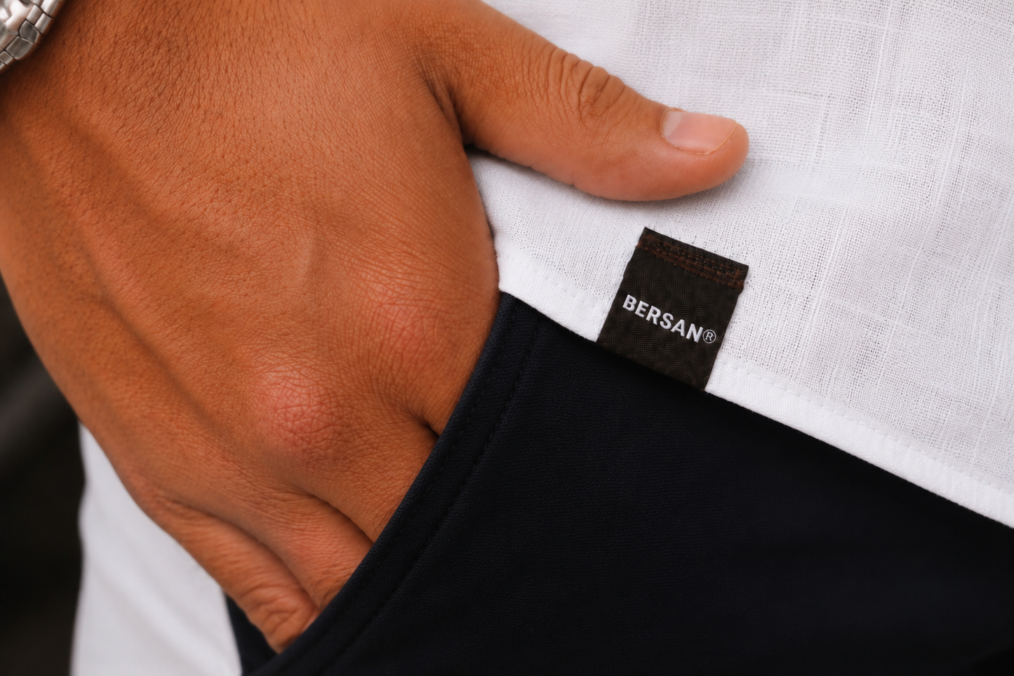 WHITE 100% LINEN SHIRT