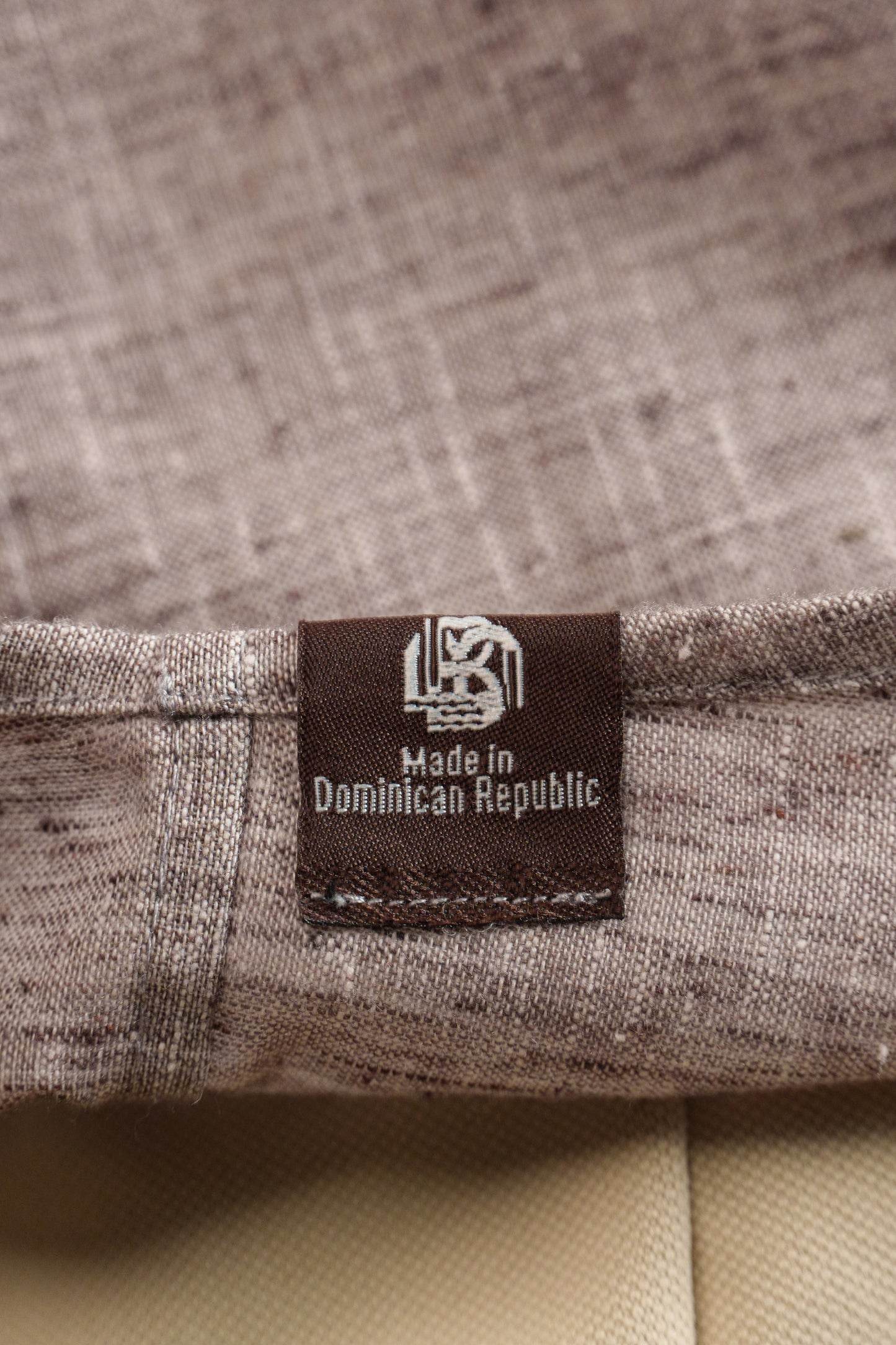 BROWN HEATHER LINEN-COTTON SHIRT