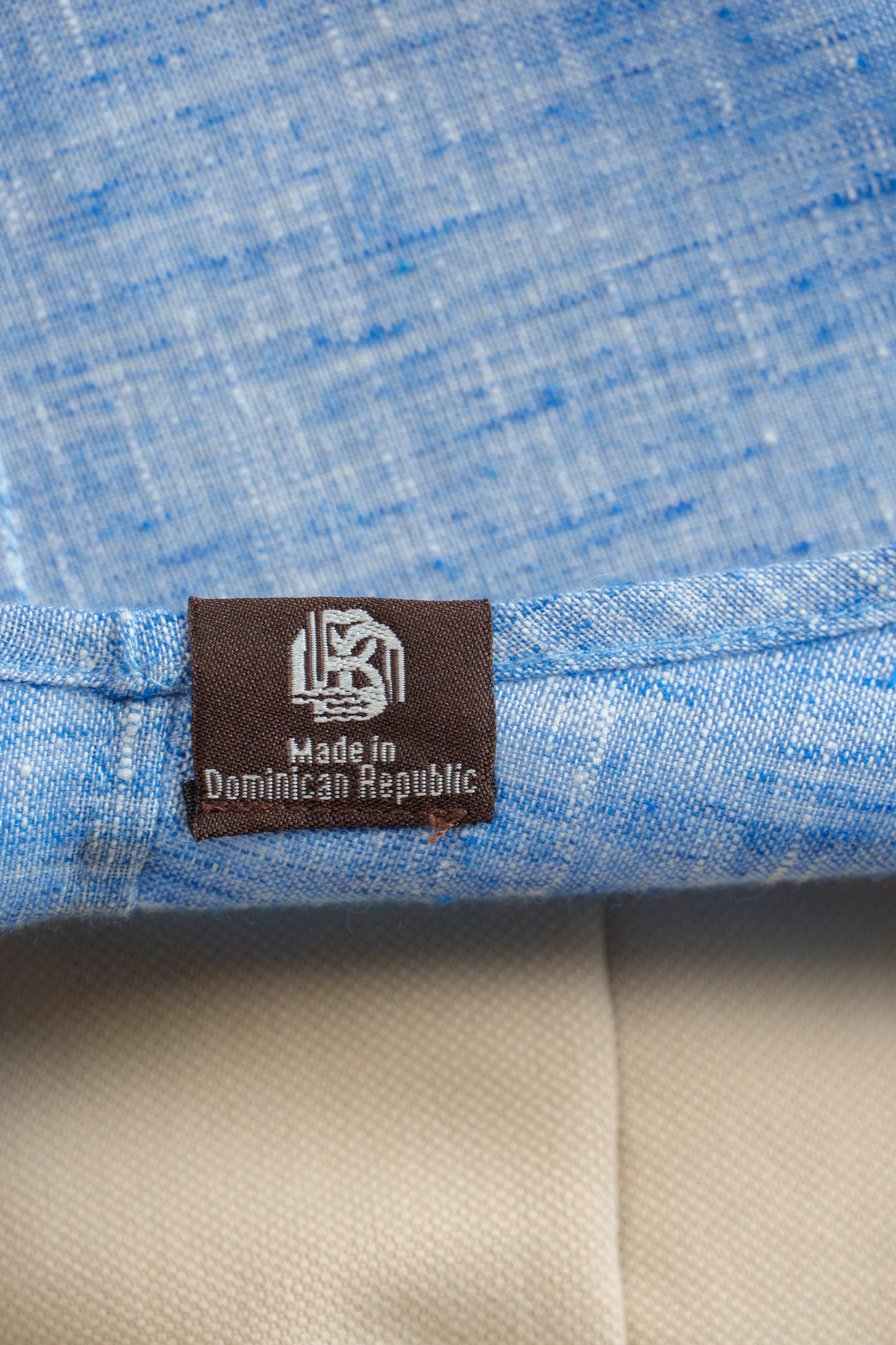 BLUE HEATHER LINEN-COTTON SHIRT